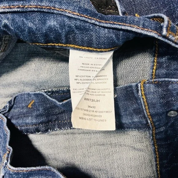 Wrangler Retro Relaxed Boot Cut Jeans Mens 36X32 Blue Denim Western Cowboy Adult - Picture 8 of 9